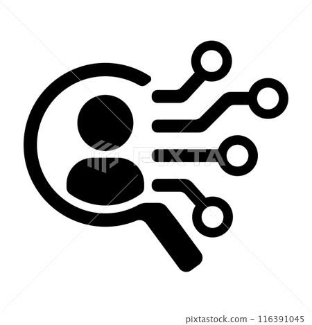 Online recruitment, online job recruitment vector icon illustration 116391045