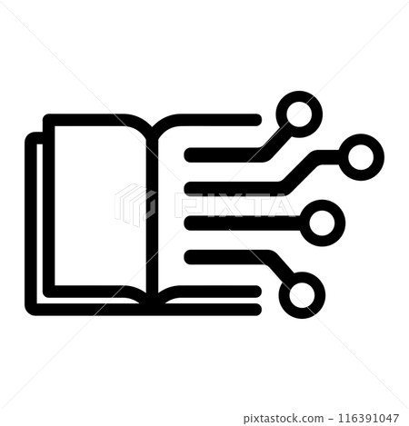 E-books and digital books vector icon illustration 116391047