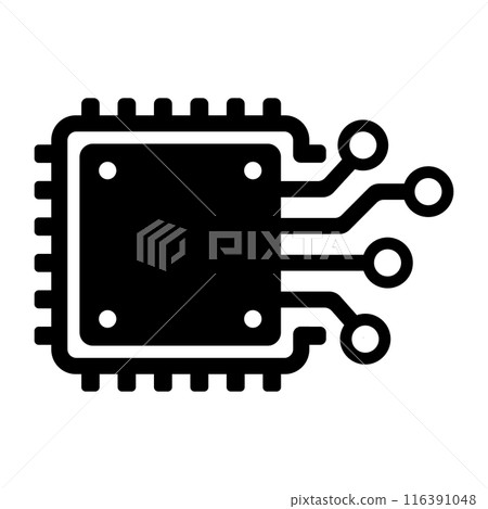 AI/人工智能/機器學習(半導體/內存)矢量圖標 AI/人工智能/機器學習(半導體/內存)矢量圖標 116391048