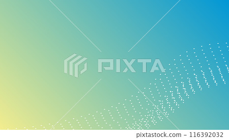 Dotted gradient wavy background 116392032