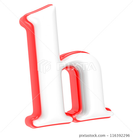 golden letter h made of inflatable balloon isolated on white golden letter h made of inflatable balloon isolated on white 116392296