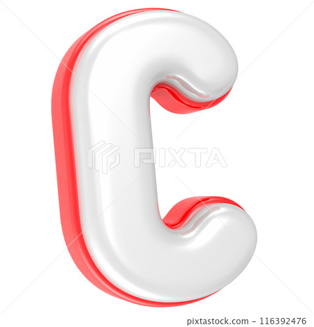 Font And Number Gold With White 3D Render 116392476