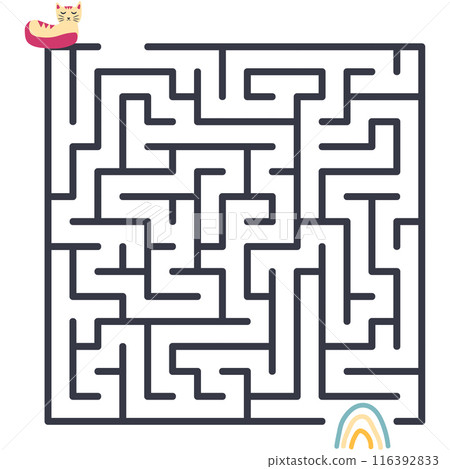 Children's game labyrinth. Find a way out of the maze 116392833
