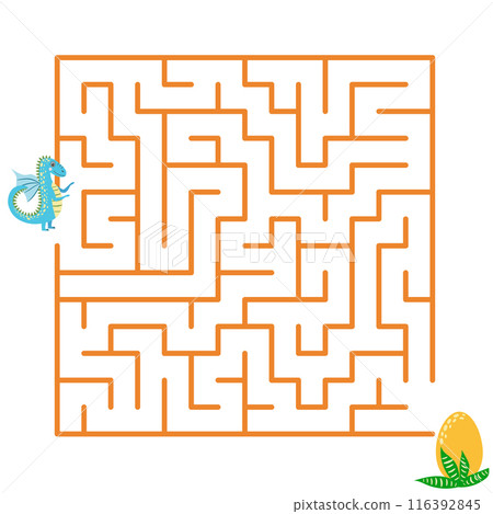 Children's game labyrinth. Find a way out of the maze 116392845
