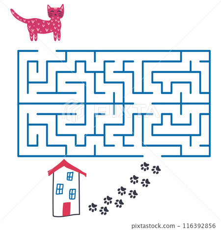 Children's game labyrinth. Find a way out of the maze Children's game labyrinth. Find a way out of the maze 116392856