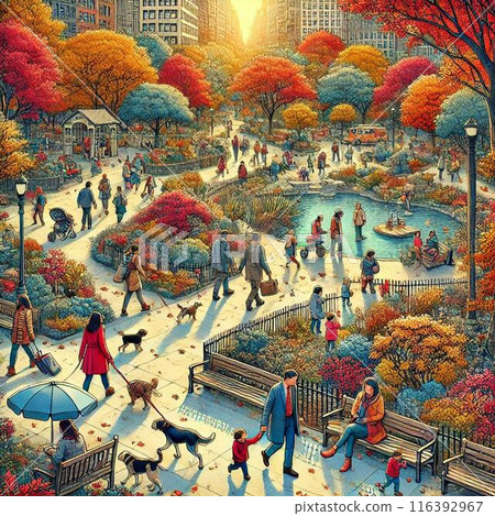 Autumn park 116392967