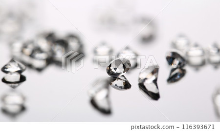 Scattering of white star diamonds on black 116393671