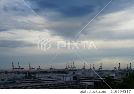 Hammerhead crane and sky Hammerhead crane and sky 116394517