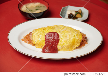 蛋包飯套餐午餐咖啡廳 116394778