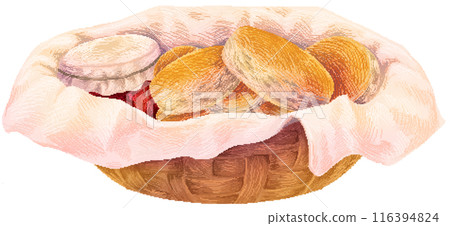 Scone in pixel art style 116394824