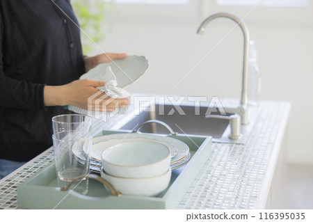 Woman in the kitchen Woman in the kitchen 116395035