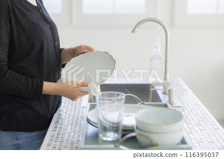 Woman in the kitchen 116395037