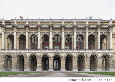 Architecture exterior of The Munich Residence in Renaissance baroque style, 116396157