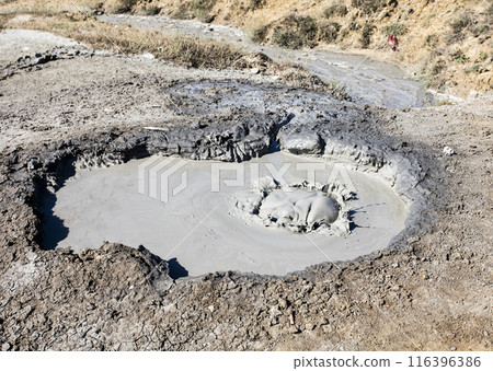 mud volcano, landscape photography mud volcano, landscape photography 116396386
