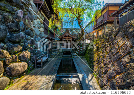 Gifu Prefecture, Gujo Hachiman Townscape, Sogi-sui 116396653
