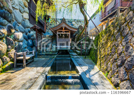 Gifu Prefecture, Gujo Hachiman Townscape, Sogi-sui Gifu Prefecture, Gujo Hachiman Townscape, Sogi-sui 116396667
