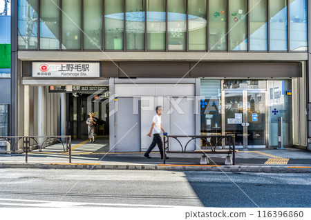 東京世田谷區上毛站的都市景觀 116396860