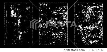 Black and white grunge. Distress overlay texture. Abstract surface dust and rough dirty wall background concept. Distress illustration simply place over object to create grunge effect. Vector EPS10. Black and white grunge. Distress overlay texture. Abstract surface dust and rough dirty wall background concept. Distress illustration simply place over object to create grunge effect. Vector EPS10. 116397169
