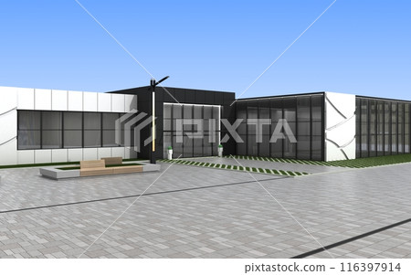 3d render exterior mall, exterior visualization, 3D illustration 3d render exterior mall, exterior visualization, 3D illustration 116397914