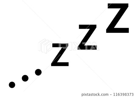 zzz, sleep, dozing icon, decoration 116398373