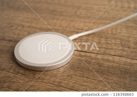 Wireless charger, magnetic charging modern equipment of mobile phone. 116398663