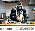 大猩猩在廚房做飯 116399350
