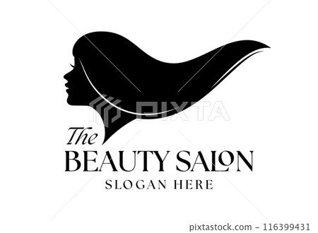 beautiful woman bun hair style silhouette illustration beautiful woman bun hair style silhouette illustration 116399431