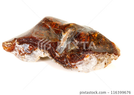 Macro Opal mineral stone in rock on white background Macro Opal mineral stone in rock on white background 116399676