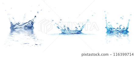 splash water isolated on a white splash water isolated on a white 116399714