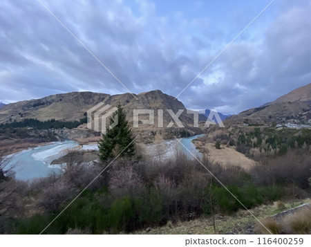 Shotover River Kimiakau in Queenstown New Zealand Photo 116400259
