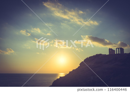 Greek temple of Poseidon, Cape Sounio 116400446