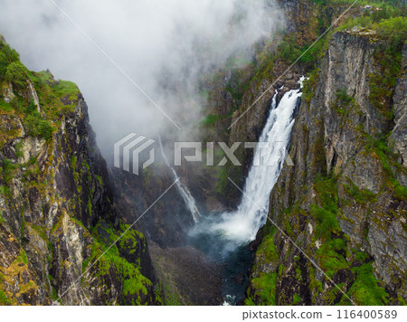 Voringsfossen waterfall, Mabodalen canyon Norway 116400589