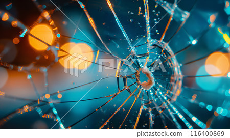 Close-up of Broken Glass 116400869