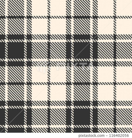 Black and white check plaid seamless vector pattern. Black and white check plaid seamless vector pattern. 116402056