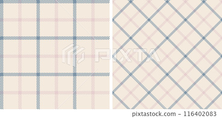 Check plaid set seamless pattern. Check plaid set seamless pattern. 116402083