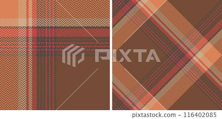 Check plaid set seamless pattern. 116402085