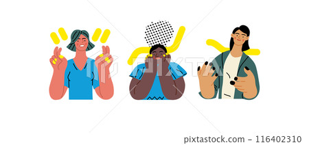 Creative Workspace: Video Conference, modern flat vector concept illustration of person engaging in virtual business meeting Connectivity, collaboration, digital interaction, remote work, productivity 116402310