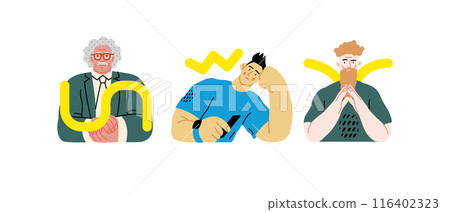 Creative Workspace: Video Conference, modern flat vector concept illustration of person engaging in virtual business meeting Connectivity, collaboration, digital interaction, remote work, productivity 116402323