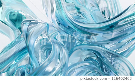 Abstract Blue Liquid Swirl Background. Fluid and Dynamic Flowing Shapes for Modern Design 116402463