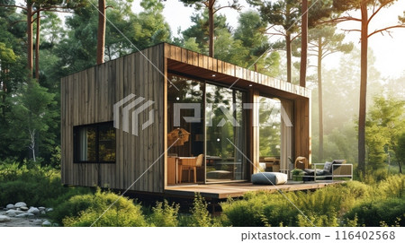 modern tiny houses 116402568