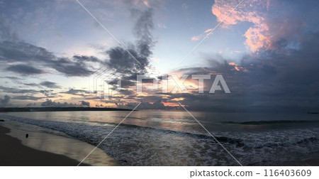 beautiful view from the window of the plane 116403609