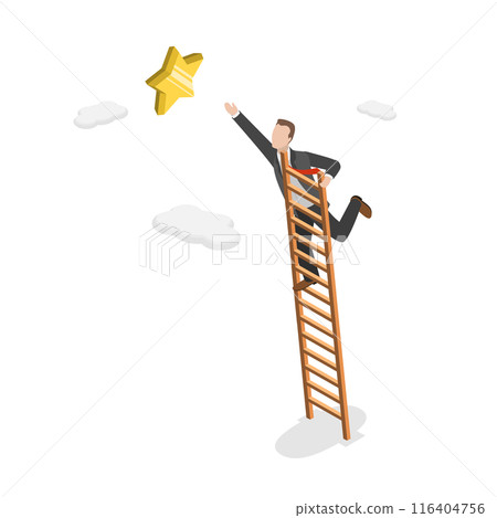 3D Isometric Flat Illustration of Business Opportunity, Goals and Dreams 3D Isometric Flat Illustration of Business Opportunity, Goals and Dreams 116404756