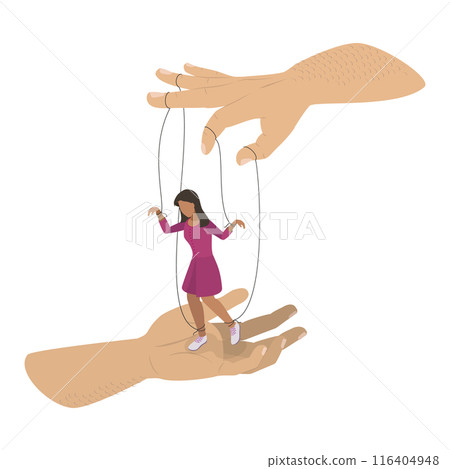3D Isometric Flat Illustration of Toxic Relationship, Violence Against Women 3D Isometric Flat Illustration of Toxic Relationship, Violence Against Women 116404948