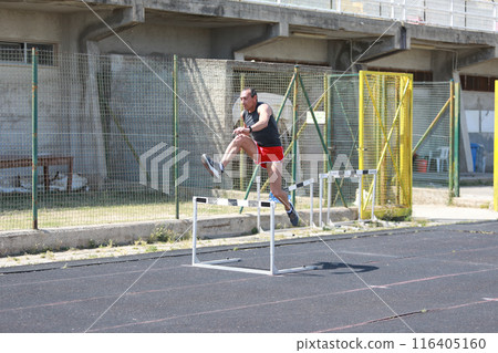 Obstacle Run Is The Most Difficult Training  116405160