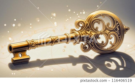 A magic key that looks like it could appear in a game item 116406519