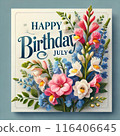 July Birthday Card 004 116406645