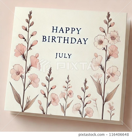 July Birthday Card 003 July Birthday Card 003 116406648