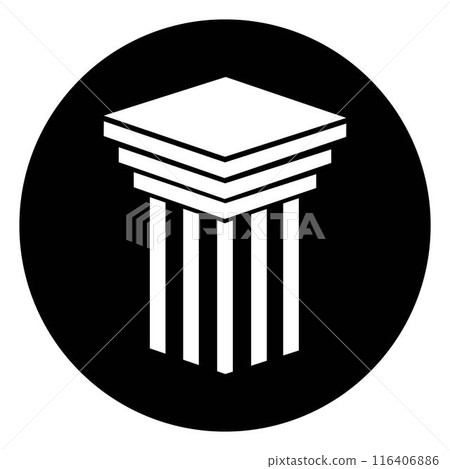 simple pillar logo 116406886