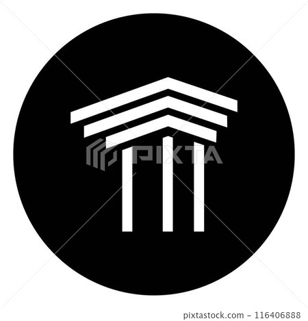 simple pillar logo 116406888