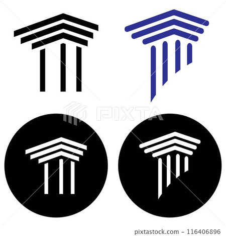 simple pillar logo simple pillar logo 116406896